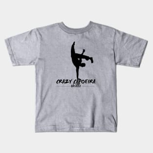 Capoeira brazilian sport silhouette Kids T-Shirt